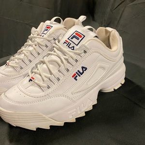 White Fila Sneakers